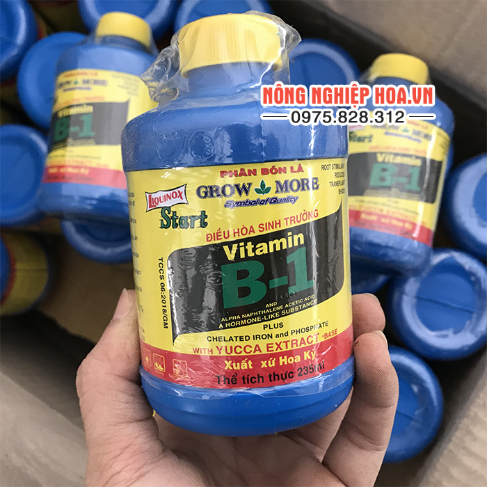 Phân bón lá Vitamin B1 Mỹ lọ 235ml màu xanh