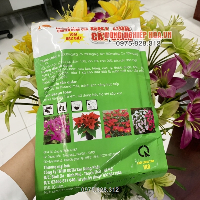Phân chuyên dùng cho hoa cây cảnh Việt Nam