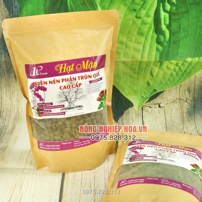 Viên nén phân trùn quế cao cấp mẫu mới